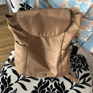 Light brown backpack